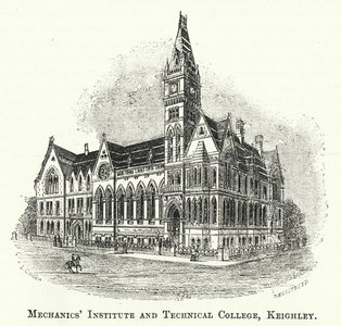 Mechanics' Institute and Technical College, Keighley (engraving)