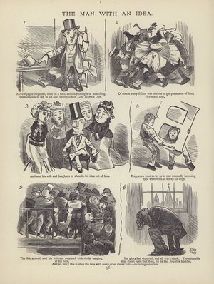 Page from The British Working Man or One Who Does Not Believe In Him (engraving)