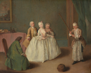 The Game of the Cooking Pot, c.1744 (oil on canvas)