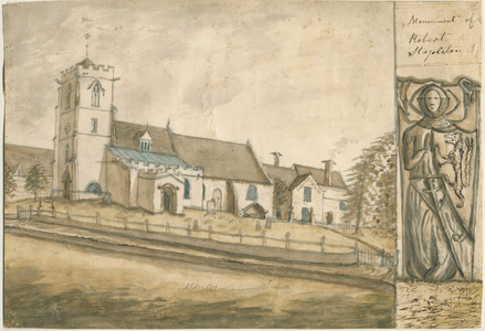 Aldridge Church: water colour painting, nd [1762-1802] (painting)