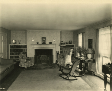 Interior of a home, Pelham Manor, N.Y, New York, USA, c.1920-38 (gelatin silver photo)