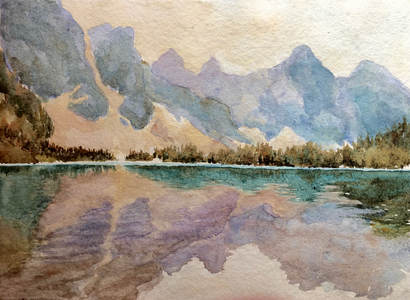 Moraine Lake (2), 2015 (w/c)