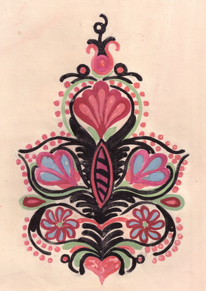 Design, 1956 (tempera on paper)