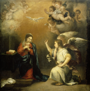 Annunciation to the Virgin, 1660-1680 (oil on canvas)