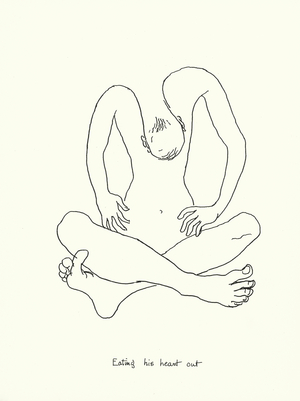 Eating his heart out (litho)