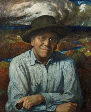 Self-Portrait, 1940 (tempera on gessoed panel)
