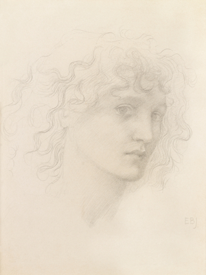 Head of May Morris (pencil)