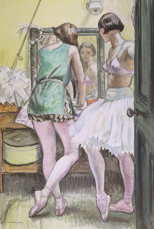The Looking Glass, c.1920-39 (crayon on paper)