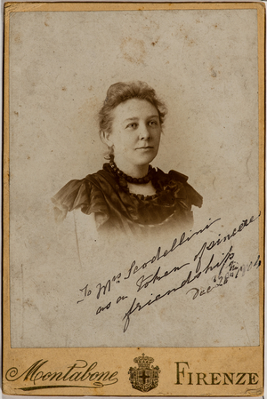 Portrait of woman, Florence, Italy, 1904 (photo)