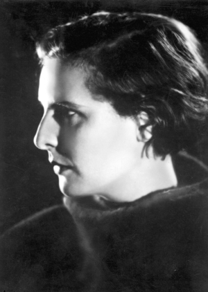 Leni Riefenstahl, 1936 (b/w photo)