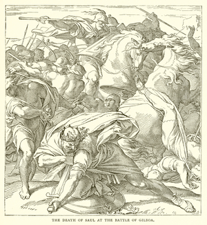 The Death of Saul at the Battle of Gilboa (engraving)