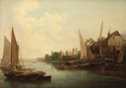 The Thames at Lambeth, c.1810 (oil on canvas)
