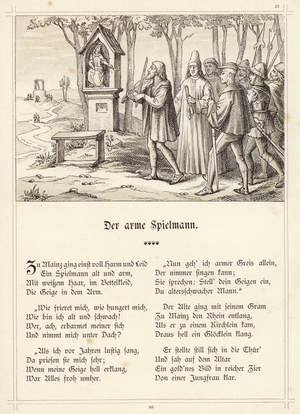 The poor minstrel (engraving)