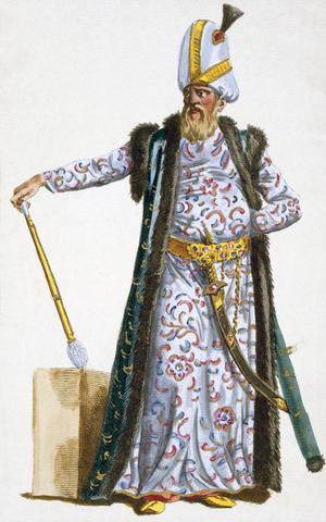 The Grand Vizir, 1780 (coloured engraving)