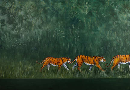 A streak of Tigers, 2018 (oil on linen)