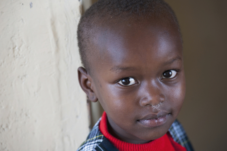 Young Boy in a Massai Village, Kenya, Africa (photo)