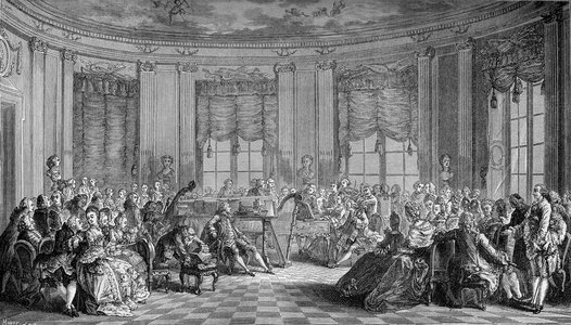 Concert scene , 18th century