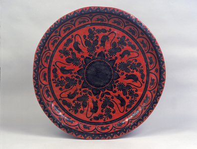 Tray (Batea), early 20th century (lacquered wood)