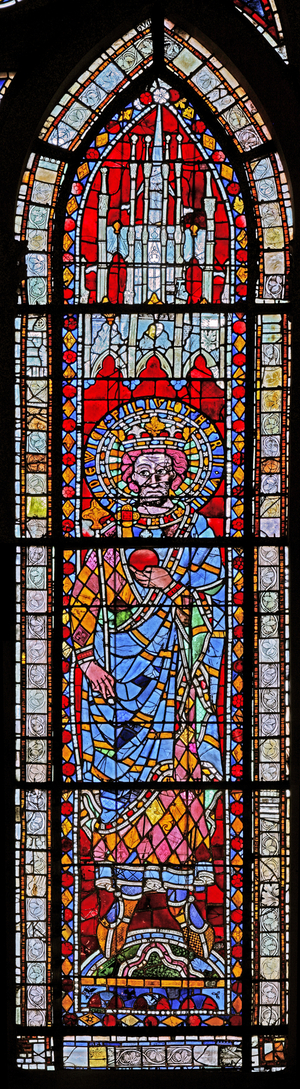 Window w7 depicting Louis, son of Lotharius II (stained glass)