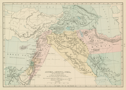 Assyria, Armenia, Syria and the Adjacent Lands (colour litho)