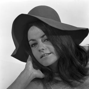 The Norwegian und London based Fashion Designer Kiki Byrne during a photo shooting, Portrait, Germany 1968