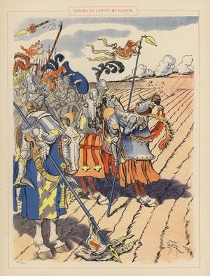 Premiers Coups de Canon (colour litho)