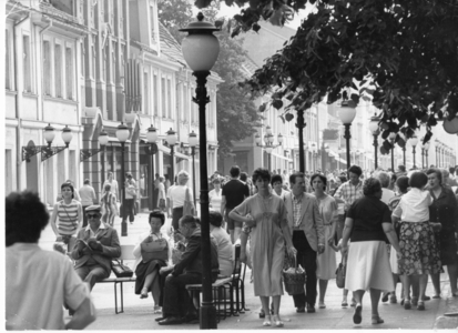 Brandenburg street, Germany, 1984 (photo)