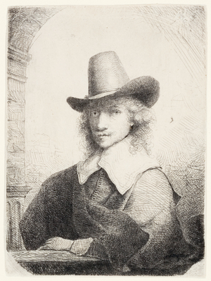 Man in High Hat, c.1645-50 (etching)