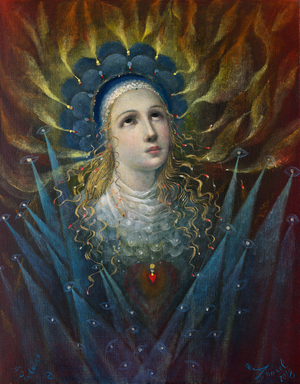 Allegory of Prayer - Joan of Arc, 2018 (oil on belgian linen)