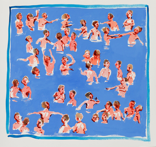 Blue Pool, 2012 (gouache on paper)
