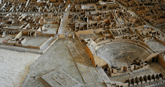 Plastic model of Pompeii (1:100), 1861-79