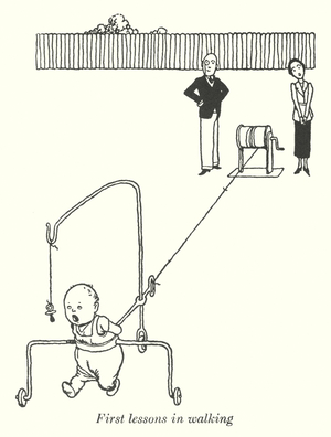 First lessons in walking (litho)