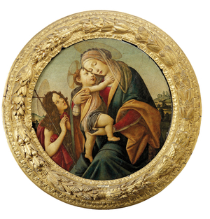 The Madonna and Child with the Young Saint John the Baptist (oil on panel)
