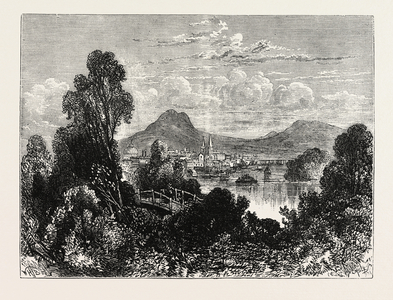 View of Long Island,USA, 1870s Engraving