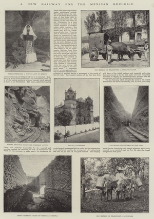 A New Railway for the Mexican Republic (engraving)