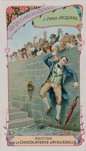 Victims of Science: Joseph Marie Jacquard (chromolitho)
