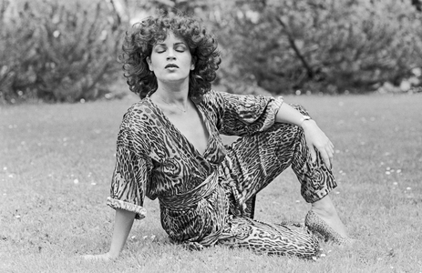 Disco singer Lesley Hamilton during a promotional photo shoot, Germany around 1978