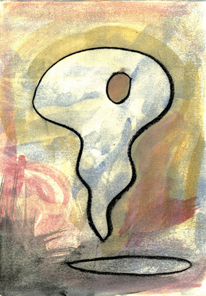 sweet morning 8, 2021 (watercolor, charcoal)