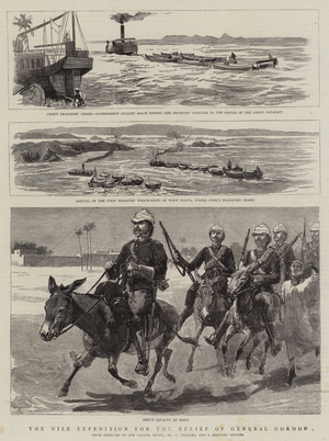 The Nile Expedition for the Relief of General Gordon (engraving)