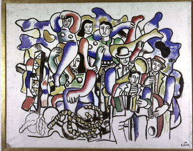 The Parade, 1936 (gouache on paper)