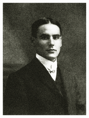 Portrait of William Hope Hodgson (1877 – 1918), English author. (photo)