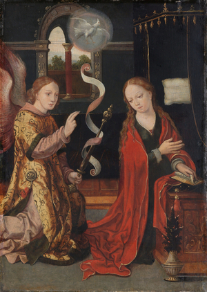 The Annunciation, 1550 (oil on panel)