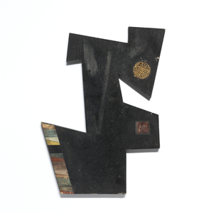 Forme Noire, no. I, 1942 (oil on cardboard mounted on wood)