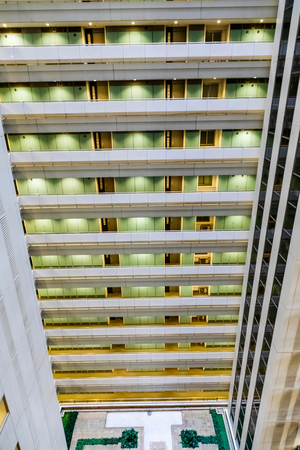 Japan, Honshu, Tokyo, Toyosu, Shinonome, W.Comfort Towers East Apartment Block, Interior View (photo)