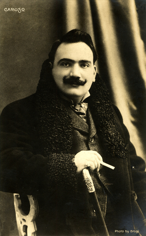 Enrico Caruso portrait with