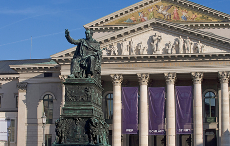 Maximilian monument, Munich, Bavaria, Germany, (photo)