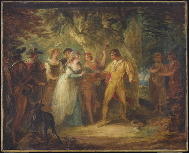 Rosalind and Orlando (Act V, scene IV from Shakespeare's "As You Like It"), c.1790 (oil on canvas)