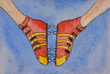 Football Boots, 2000 (watercolour on paper)