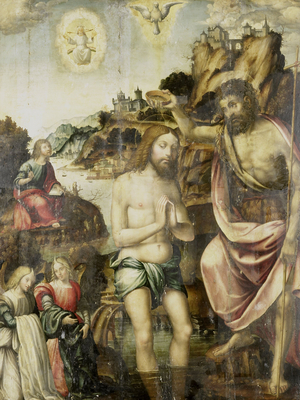 Baptism of Christ, 1500 (oil on panel)
