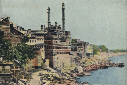 Mosque of Aurungzebe (coloured photo)